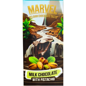 Marvel milk chocolate with pistachio 90 gm