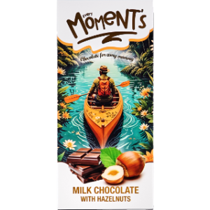 Every moment milk chocolate with hazelnuts 80gm