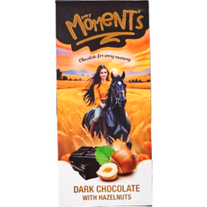 Every Moment Dark Chocolate with hazelnuts 80gm