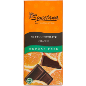 Sweetana Orange Dark Chocolate Bar 90gm