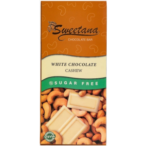 Sweetana Cashew White Chocolate Bar 90gm