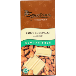 Sweetana Almond White chocolate Bar 90gm