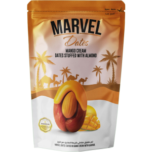 Marvel date coated in mango cream with almonds 150 gm